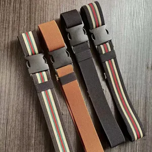 Ceinture Invisible en Sangle Élastique Minimaliste Pour Femmes Hommes Décontracté Polyvalent Extensible Sans Boucle Accessoires de Mode