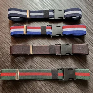 Ceinture Invisible Élastique Extensible pour Femme sans Boucle Bande de Taille Plate Ceinture de Jean Casual Ajustable Accessoires de Mode