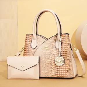 Borsa tote retro autunno inverno grande capacita con pochette elegante per donna stile.