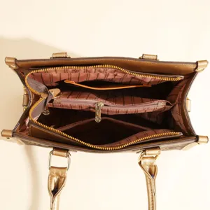 Women Large Capacity Tote Bag PU Leather Handbag Casual Commuter Work Shoulder Bag