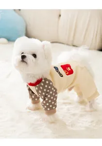 Sudadera de felpa de cuatro patas para mascotas, ropa cálida de invierno para perros.