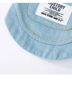 Cute denim pet clothes detail light blue puppy apparel casual style pocket design for dogs