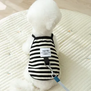 Summer dog vest striped cute pet harness breathable clothes puppy apparel new fashion