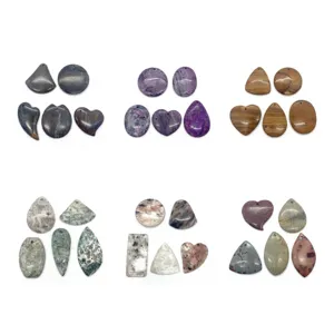 Natürlicher Stein Kristall Anhänger Achat Scheibe DIY Pullover Kette Schmuck Zubehör.