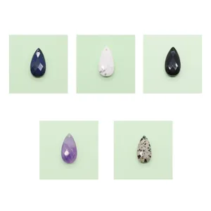 Natuurlijke steen druppel gefacetteerde hanger DIY ketting sieraden accessoires