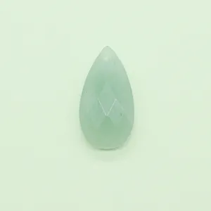 Natuurlijke groene aventurijn edelsteen druppel facet hanger DIY halsketting sieraden accessoire