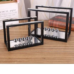 Creative mirror Newton cradle balance balls desktop decoration office ornament physics toy gift