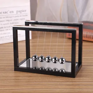Creative mirror Newton cradle balance balls desk decoration office relaxing toy gift display