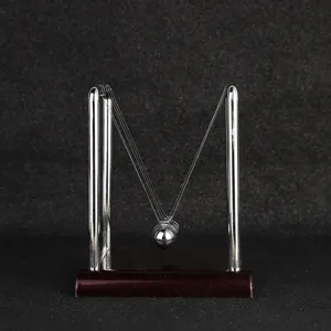 Pendolo di Newton metallo decorazione scrivania giocattolo fisica biglie bilanciere.