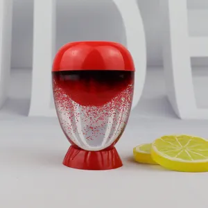Liquid motion toy red volcano lava lamp sensory desktop stress relief decorative ornament