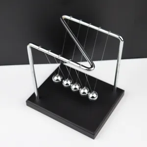 Metal Newton cradle balance balls physics science pendulum desk office toy home decor decoration