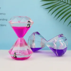 Sablier liquide diamant créatif goutte d'huile jouet de bureau décoration cadeau