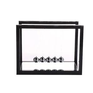 Newton cradle balance balls with mirror base metal physics desk toy home decor item