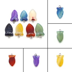 Natural Striped Agate Fish Shaped Pendant With Copper Bail DIY Jewelry Making Charm For Necklace Sweater Chain Accessories