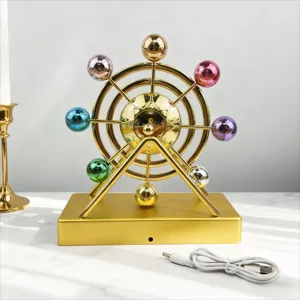 Giocattolo da Scrivania con Macchina a Moto Perpetuo d'Arte Cinetica, Sfera Celeste