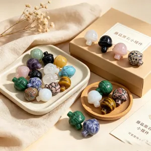 Piedra natural cristal seta bellota forma colgante DIY accesorios de joyas vista principal