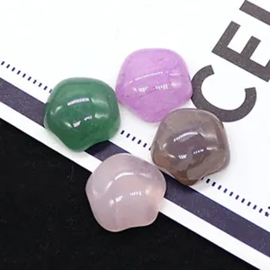 Natural stone flower beads DIY necklace jewelry accessories green aventurine quartz crystal