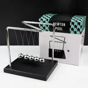 Metal Newton's cradle balance balls desktop physics science toy office home decoration.