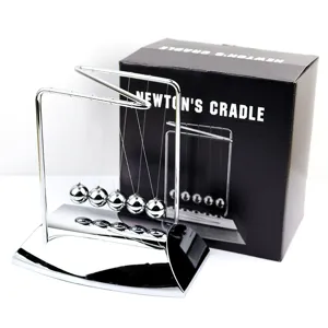 Metal Newton's Cradle balance balls office desk decoration physics science toy detail view