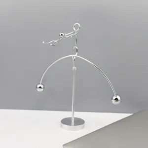 Metal balans speelgoed bureau ornament fysieke balans acrobaat uniek cadeau