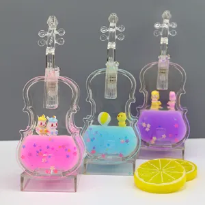 Acryl viool vloeistof beweging oliedruppel speelgoed met kleurrijke glitter voor kindergeschenken