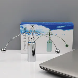 Creative metal balancing man kinetic art toy desk decor stress relief gift for friends.