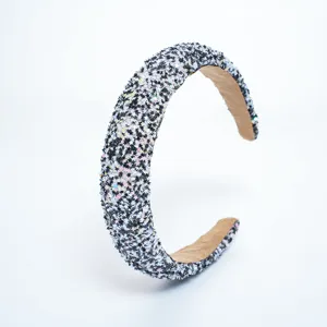 Sparkly star sequin padded headband sweet fashion hair hoop for women girls hair accessories