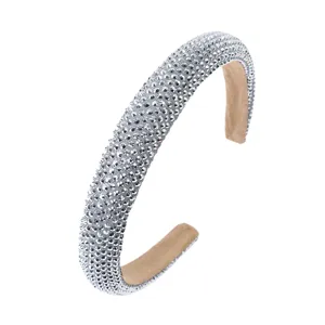 Serre-tête Strass Étincelant Bandeau Cheveux Cristal Large Accessoire de Coiffure