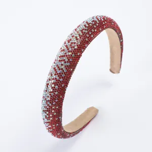 Serre-tête luxueux en strass brillant accessoire de cheveux en cristal pour femmes mode élégante