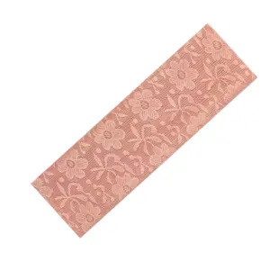 Fascia per capelli in pizzo rosa da donna, cerchietto floreale largo per trucco e sport, accessorio.