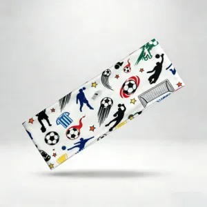 Fascia sportiva da calcio traspirante con design elastico assorbi-sudore per allenamento fitness.