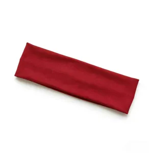 Fascia per capelli sportiva elastica tinta unita da donna, elegante fascia fitness per corsa.