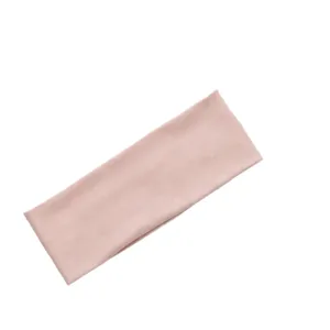 Fascia per capelli minimalista in morbido velluto tinta unita donna sport yoga elastica