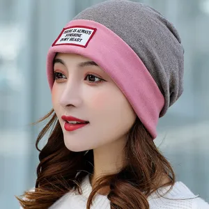 Berretto Beanie Lavorato a Maglia Caldo Invernale da Donna Foderato in Pile Antivento Berretto Pullover Termico Cappello Slouchy Copricapo Moda Esterna
