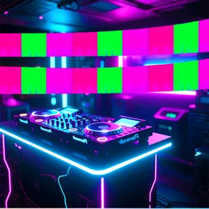 Guirnalda de flecos de oropel neon para fiesta, detalles de pancarta de fondo colorido.