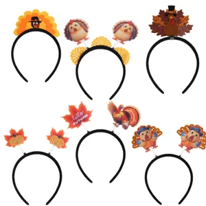 Erntedankfest Truthahn Ahornblatt Haarreif Herbst Party Festival Kopfschmuck Accessoires