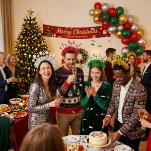 2027 Weihnachten Lametta Stern Haarreif Neujahr Party Haarschmuck festlicher Kopfschmuck