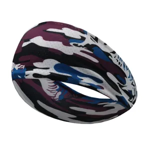 Fascia per capelli sportiva in seta di ghiaccio da uomo traspirante assorbi-sudore corsa fitness