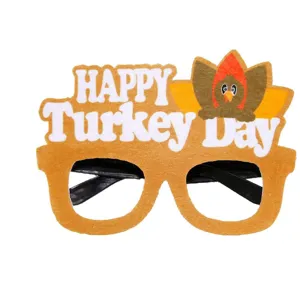 Thanksgiving feestbril schattige tekenfilm kalkoen brilmontuur herfst oogst foto rekwisieten