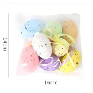 Easter egg hanging ornaments colorful foam eggs for spring holiday home party DIY decor