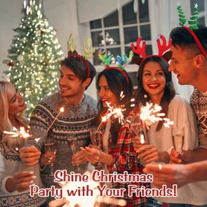 Christmas reindeer antler headband festive party hair hoop cute holiday decoration