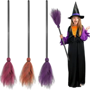 Accessorio per Costume da Scopa di Strega di Halloween per Decorazione Festa per Bambini