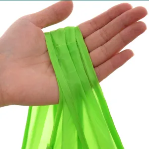 Green foldable shopping bag portable eco friendly storage reusable nylon tote bag detail