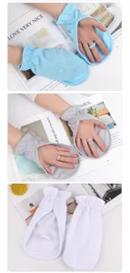 Summer sun protection gloves feature breathable thin fabric and fingerless design for outdoor use.