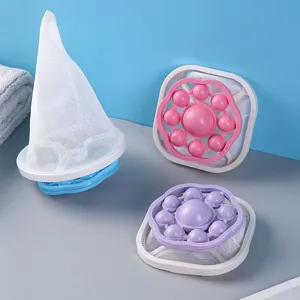 Sac filtre à cheveux flottant pour machine à laver, accessoire attrape-peluches.