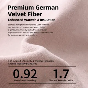 German velvet thermal knee pads winter warm leg warmers for joint pain relief unisex pair