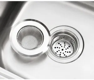 Stainless steel kitchen sink strainer basket drain filter for food waste disposal catcher