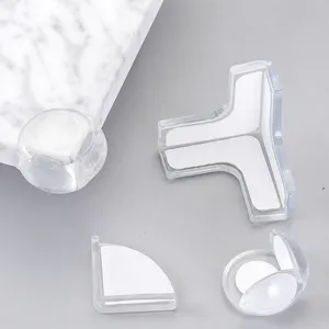Transparent Silicone Corner Protector Soft Anti Collision Guard For Table Desk Cabinet Edge Safety Child Proof Furniture