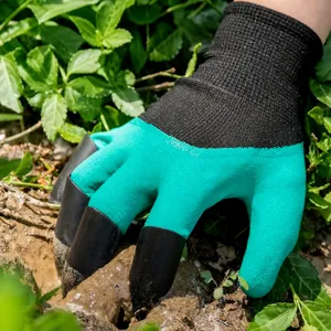 Gants de jardinage avec griffes en plastique résistants aux perforations pour le jardinage