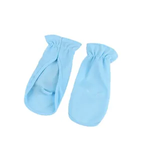 Lightweight blue summer sun protection gloves fingerless breathable mesh cycling outdoor driving